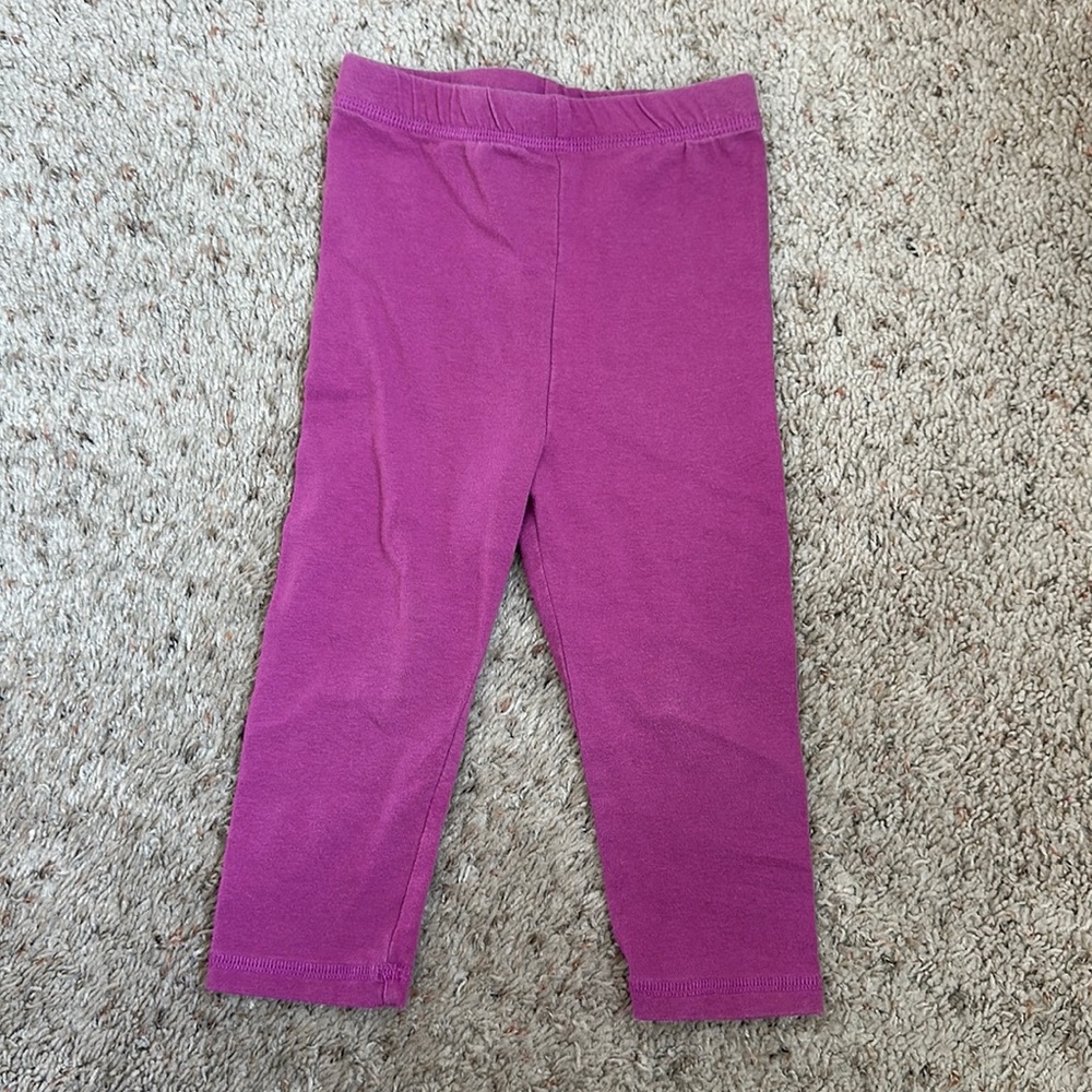 GIRLS faded glory purple leggings size 3T - Picture 1 of 7